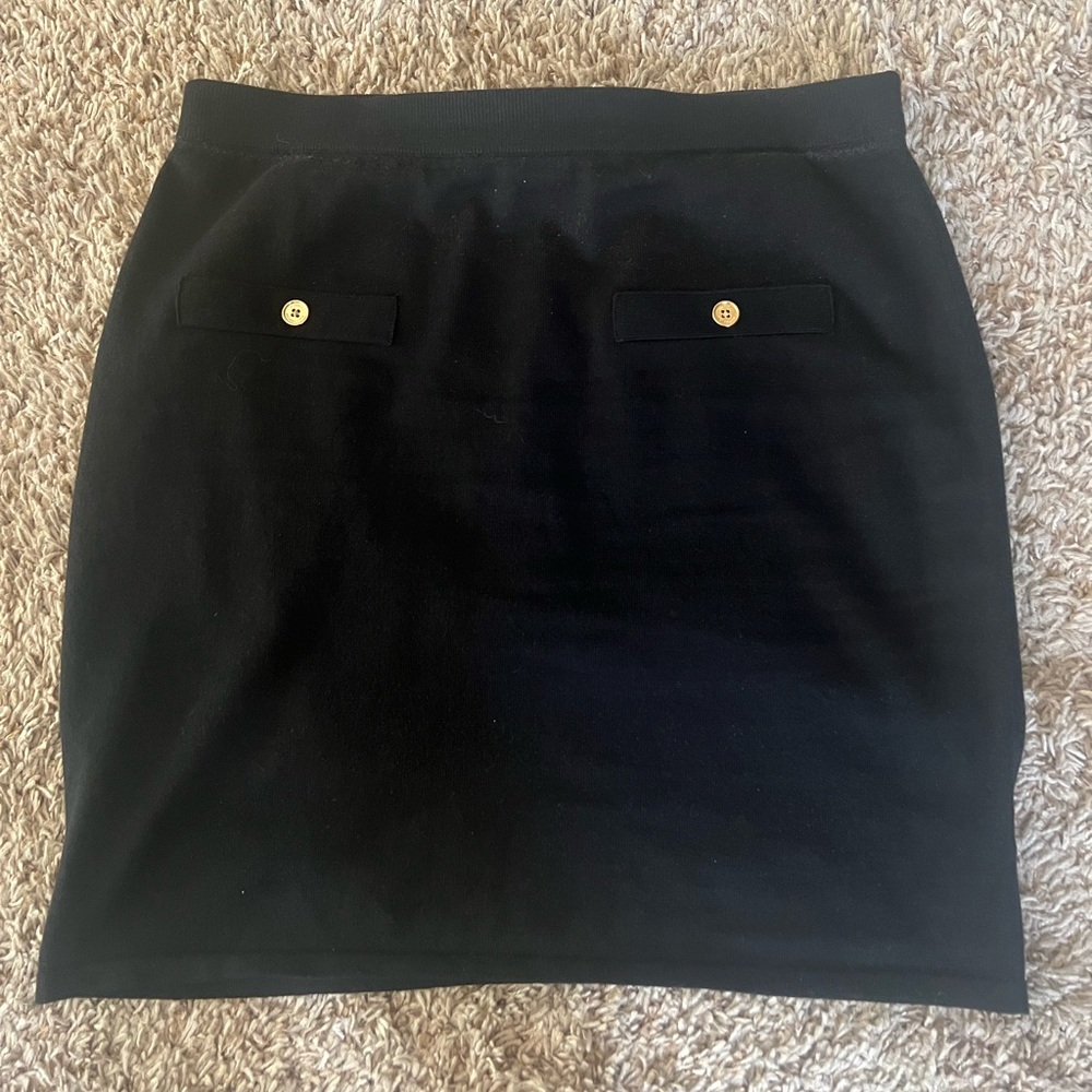 Michael Kors women knit skirt 
logo-embossed buttoned size L new
